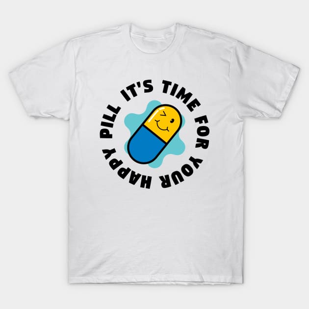 Happy Pill T-Shirt by Nimble Nashi